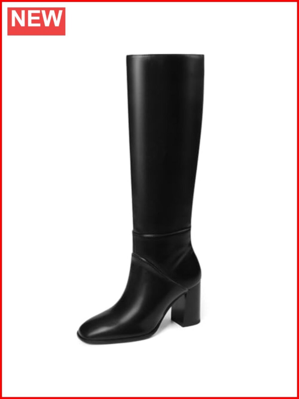 Knee High Boots Women Chunky Block Heel Faux Suede Tall Fall Boot